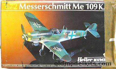 Heller 1/72 Messerschmitt Me-109K (Bf-109) - I/JG 77 or III/JG 27 1945 with MPM photoetch details, 80229 plastic model kit